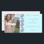Save The Date Aqua Blue Paisley Sauvez la date avec votre photo<br><div class="desc">Invitations de mariage noir et blanc avec votre photo tournois invitations de mariage - Voir plus de tournois Enregistrer les dates et les invitations - Black Funky Elegant tournois de mariage Enregistrer la date, invitations de mariage, cartes de réponse RSVP, cartes de direction, cartes de remerciement et plus encore. Black...</div>
