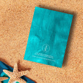 Save The Date Aqua Elegance Turquoise & Turquoise Mariage Aquare