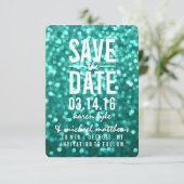 Save the date | Aqua Lit Parties scintillant Fab (Debout devant)