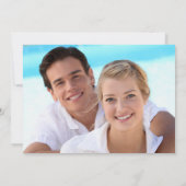 Save The Date Aqua Turquoise Love, Hearts Photo Enregistrer la c (Dos)