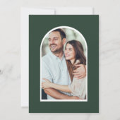 Save The Date Aquarelle À feuillage persistant et Fleurs de coto (Dos)