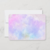 Save The Date Aquarelle Abstraite bleu violet élégant (Dos)