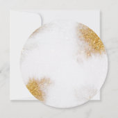 Save The Date Aquarelle Abstraite Parties scintillant or luxe él (Dos)