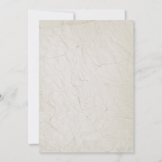 Save The Date Aquarelle Art nouveau Floral Vache Crâne Mariage (Dos)