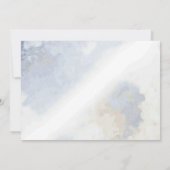 Save The Date Aquarelle bleu rustique (Dos)