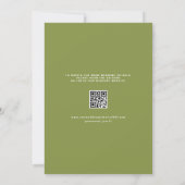 Save The Date Aquarelle Blue Hydrangea Floral QR Code (Dos)