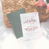 Save The Date Aquarelle Blush & Sage Floral Enregistrer La Date