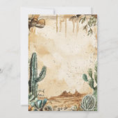 Save The Date Aquarelle Boho Western (Dos)