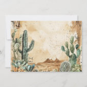 Save The Date Aquarelle Boho Western (Dos)