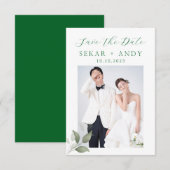 Save The Date Aquarelle botanique (Devant / Derrière)