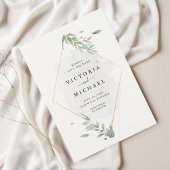 Save The Date Aquarelle botanique Feuillage Mariage élégant