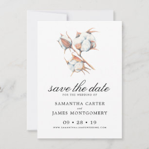 Save The Date Aquarelle Botanique Feuilles mariage Enregistrer l