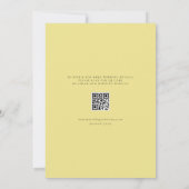 Save The Date Aquarelle Botanique Lemon Blossoms Cadre QR Code (Dos)