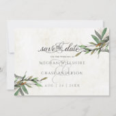 Save The Date Aquarelle Botanique Mariage Enregistrer la date (Devant)