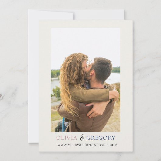 Save The Date Aquarelle Calla Lilies & Hydrangeas Photo (Dos)