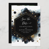 Save The Date Aquarelle Chic Celestin Mariage (Devant / Derrière)