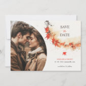 Save The Date Aquarelle Chute Wreath (Devant)