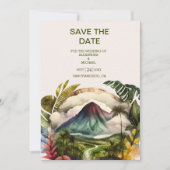 Save The Date Aquarelle Costa Rica Destination Mariage Enregistr (Devant)
