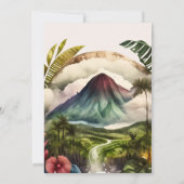 Save The Date Aquarelle Costa Rica Destination Mariage Enregistr (Dos)