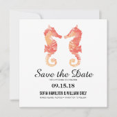 Save The Date Aquarelle côtière | Enregistrer la date (Devant)