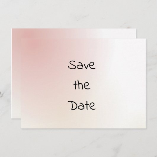 Save The Date Aquarelle décontractée Enregistrer la date (Devant / Derrière)