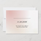 Save The Date Aquarelle décontractée Enregistrer la date (Dos)