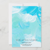 Save The Date Aquarelle décontractée photo mariage Enregistrer l (Dos)