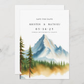 Save The Date Aquarelle en ligne (Devant / Derrière)