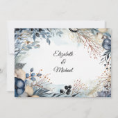 Save The Date Aquarelle Ethérée Delicate Foliage Serène (Dos)