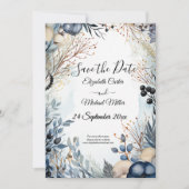 Save The Date Aquarelle Ethérée Delicate Foliage Serène (Devant)