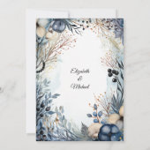 Save The Date Aquarelle Ethérée Delicate Foliage Serène (Dos)