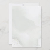 Save The Date Aquarelle Eucalyptus Feuillage Verdure Vert Sauge (Dos)