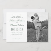 Save The Date Aquarelle Eucalyptus Motif feuille - Enregistrer l (Devant)