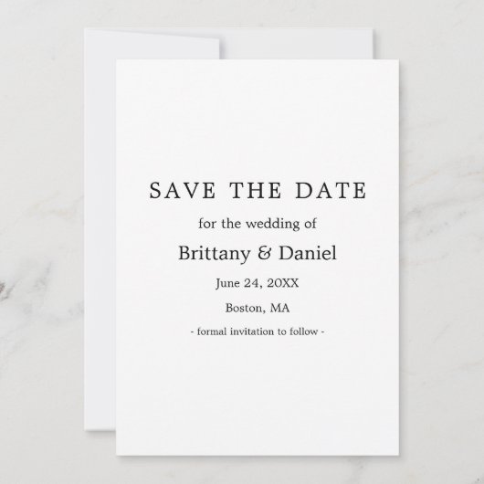 Save The Date Aquarelle Eucalyptus Tournesol Enregistrer la cart (Dos)