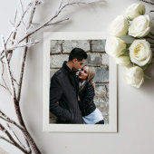 Save The Date Aquarelle Feuille d'hiver moderne et élégant