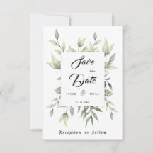 Aquarelle Feuilles verts et branches