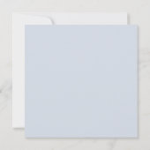 Save The Date Aquarelle Fleur Bleu Clair Vert Sauge (Dos)