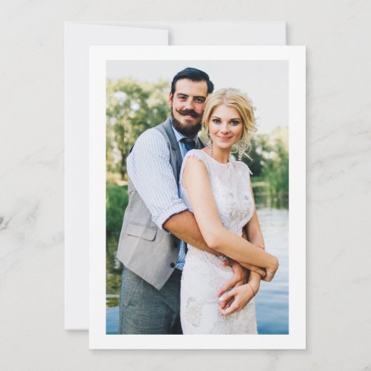 Save The Date Aquarelle Fleur sauvage Photo Gold Enregistrer la (Dos)