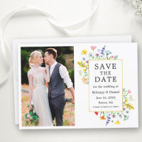 Aquarelle Fleur sauvage photo Gold Frame