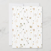 Save The Date Aquarelle Fleur sauvage Photo Mariage Enregistrer  (Dos)