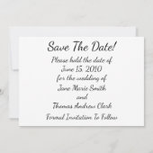 Save The Date Aquarelle Floral Enregistrer La Date (Dos)