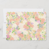 Save The Date Aquarelle Floral Jardin Mariage Crest (Dos)