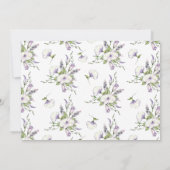 Save The Date Aquarelle Floral Matin Glory Handfasting (Dos)