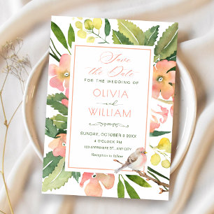 Save The Date Aquarelle florale