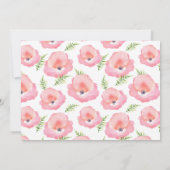 Save The Date Aquarelle florale Boho Rose Rose - Enregistrer la  (Dos)