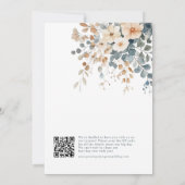 Save The Date Aquarelle florale moelleuse à teinte molle (Dos)