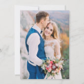 Save The Date Aquarelle Florale photo mariage Enregistrer la dat (Dos)