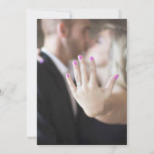 Save The Date Aquarelle Florale Violet Orange Enregistrer La Dat (Dos)