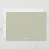 Save The Date Aquarelle Floraux Mariage de mesure (Dos)