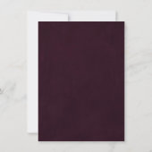 Save The Date Aquarelle illustrée Automne Mariage horizontal (Dos)
